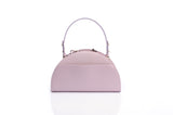Structured Leather Light Purple Jenna Taco Bag