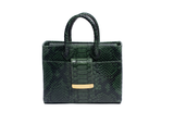 Structured Leather Olive Ella Mini Tote
