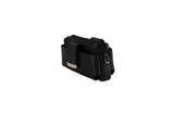 Textured Italian Leather Black Gigi Pouchette