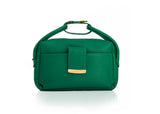 Textured Italian Leather Forest Green Gigi Tote Handbag