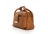 Textured Italian Leather Italian LeatherTan Gigi Tote Handbag