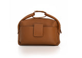 Textured Italian Leather Italian LeatherTan Gigi Tote Handbag