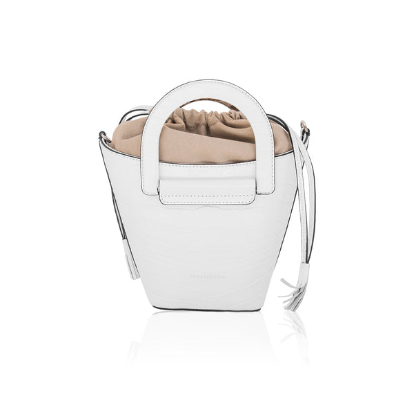 White Cleamance Bucket Bag